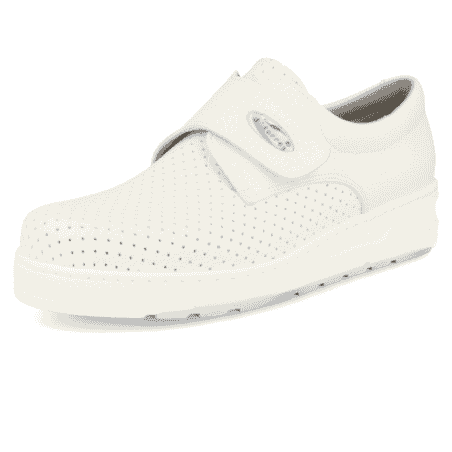 ZAPATO SANITARIO UNISEX, MEDIC VELCRO PICADO BLANCO D'Torres