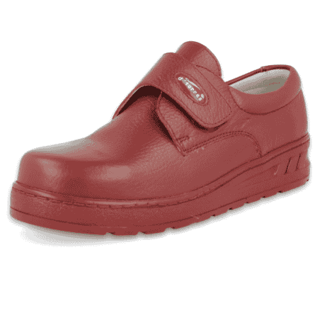 ZAPATO SANITARIO UNISEX MEDIC VELCRO 10 ROJO