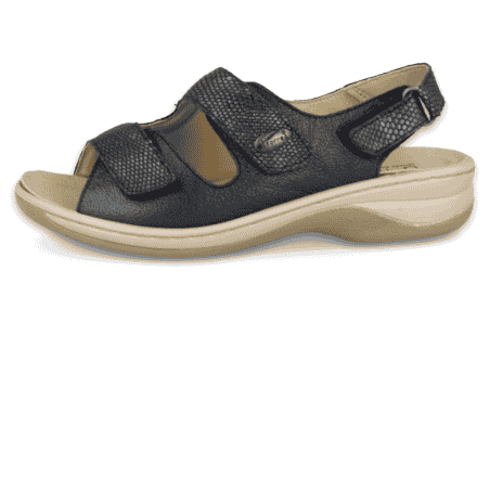 SANDALIA JULIA 04 AZUL D'Torres®, PARA PIES DELICADOS Y ANCHOS CON JUANETES