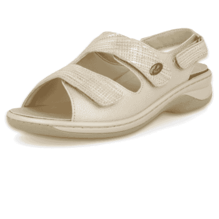 SANDALIA JULIA 06 PLATA D'Torres®, PARA PIES DELICADOS Y ANCHOS CON JUANETES