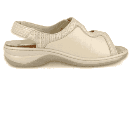 SANDALIA JULIA 06 PLATA D'Torres®, PARA PIES DELICADOS Y ANCHOS CON JUANETES