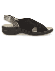 SANDALIAS CÓMODAS SEÑORA, FLORA 01 NEGRO 2