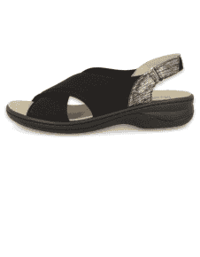 SENSITIVE FEET WOMEN SANDALS, FLORA 01 BLACK