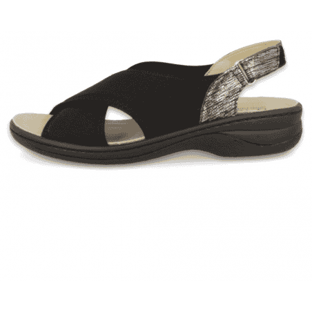 SENSITIVE FEET WOMEN SANDALS, FLORA 01 BLACK