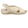 SANDALIAS CÓMODAS SEÑORA, FLORA 09 BEIGE