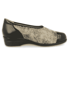 ZAPATOS SEÑORA PIES ANCHOS Y DELICADOS, FLAVIA E1 NEGRO 2