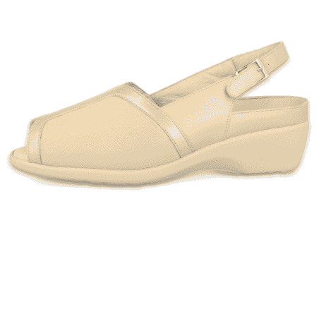 SANDALIAS SEÑORA PALA DE LICRA PARA PIES ANCHOS, ADA D1 BEIGE
