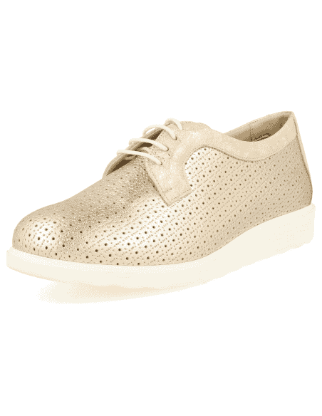 ZAPATOS CÓMODOS SEÑORA, CALAIS 46 ORO