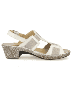 SANDALIAS CÓMODAS SEÑORA, FIONA 03 BLANCO 2