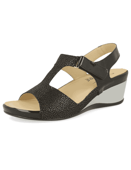 SANDALIAS CÓMODAS SEÑORA, RIMINI 01 NEGRO