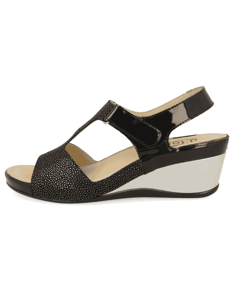 SANDALIAS CÓMODAS SEÑORA, RIMINI 01 NEGRO