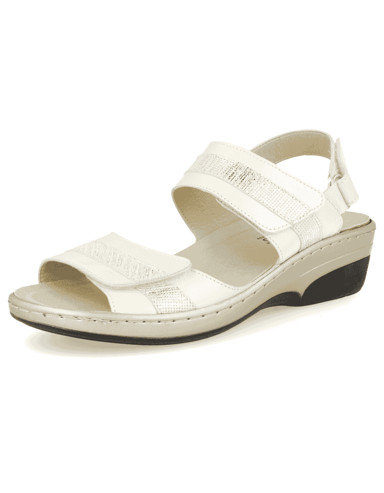 SANDALIAS CÓMODAS SEÑORA, SITGES 03 BLANCO