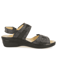 DELICATED FEET WOMEN SANDALS, SITGES 01 BLACK 2