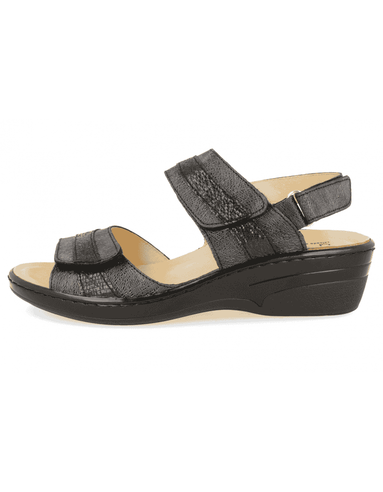 DELICATED FEET WOMEN SANDALS, SITGES 01 BLACK