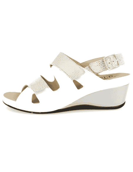 SANDALIAS CÓMODAS SEÑORA, NIZA 03 BLANCO