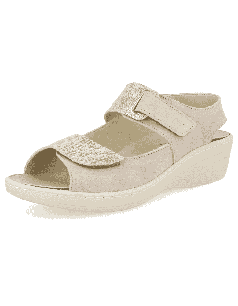 SANDALIAS CÓMODAS SEÑORA, MOGAN 34 GRIS - Plantilla anatómica extraÍble,muy  cómoda y acolchada .