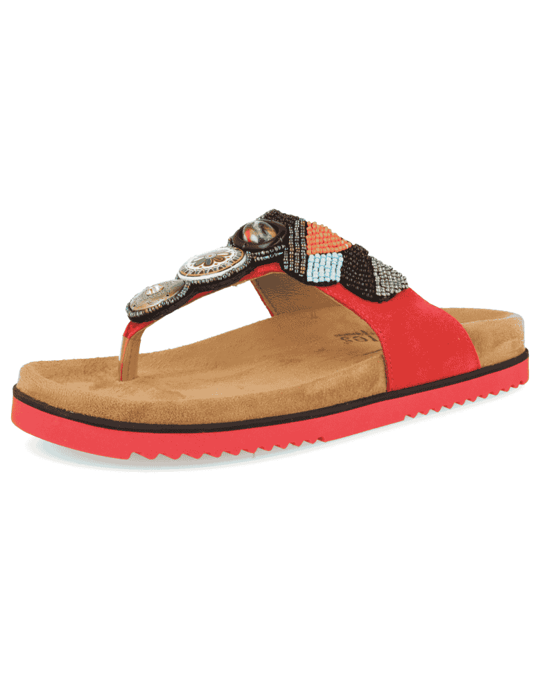 SANDALIAS CÓMODAS SEÑORA, LAIA 10 ROJO