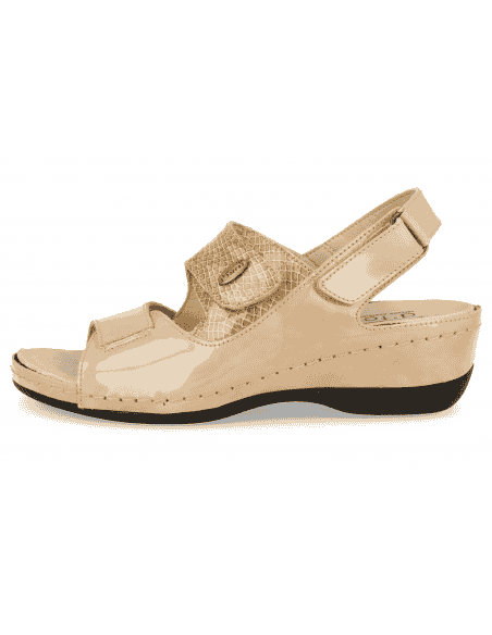 SANDALIAS CÓMODAS SEÑORA, HAITI 14 BEIGE