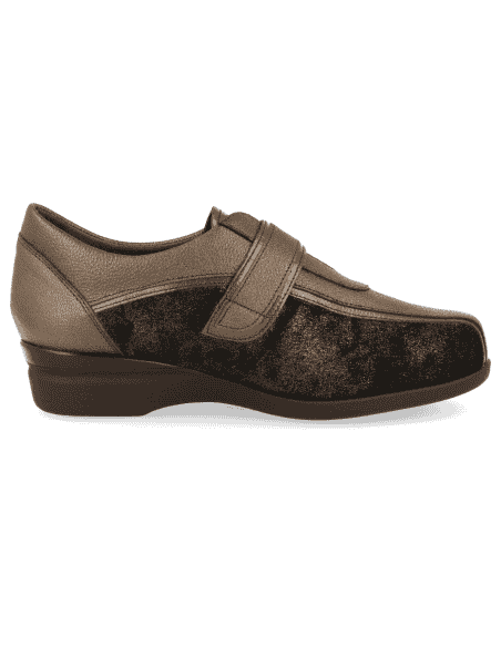 ZAPATO SEÑORA PIES DELICADOS, CASANDRA 19 BRONCE