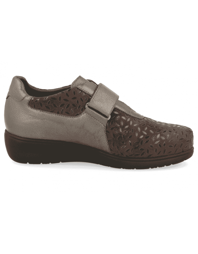 ZAPATO SEÑORA PIES DELICADOS, CORAL PETALOS MARRÓN