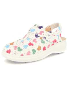 SANITARY CLOGS WITH STRAP, MASTER PLUS HEARTS