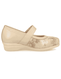 ZAPATO CÓMODO SEÑORA, PIES DELICADOS, AMELIE 2019 09 BEIGE 2