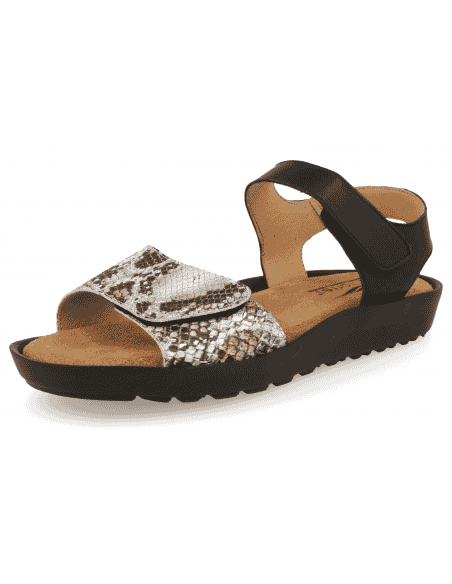 DELICATE FEET LADIES SANDALS, BLANES 06 SILVER