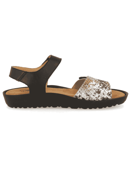 DELICATE FEET LADIES SANDALS, BLANES 06 SILVER