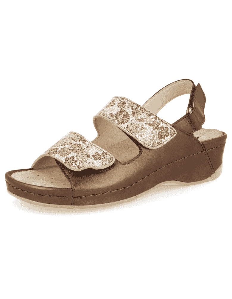 SANDALIAS ANATÓMICAS DE SEÑORA, ELENA 02-Sandalias cómodas con plantillas  extraibles acolchadas.