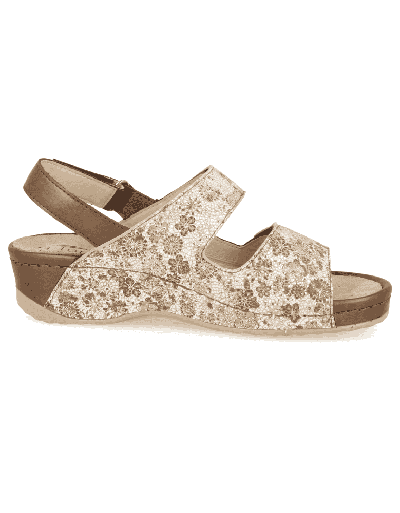 SANDALIAS ANATÓMICAS DE SEÑORA, ELENA 02-Sandalias cómodas con plantillas  extraibles acolchadas.