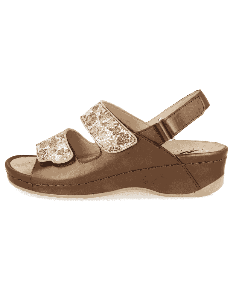 SANDALIAS ANATÓMICAS DE SEÑORA, ELENA 02-Sandalias cómodas con plantillas  extraibles acolchadas.