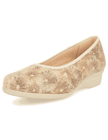 COMFORTABLE WOMAN'S SHOES, CARLOTA 09 BEIGE