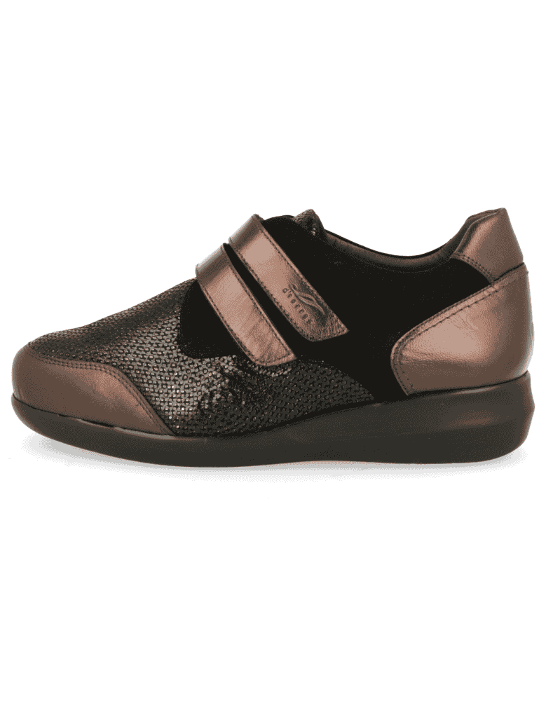 THERAPEUTIC WOMEN SHOES OF LEATHER AND LYCRA,...
