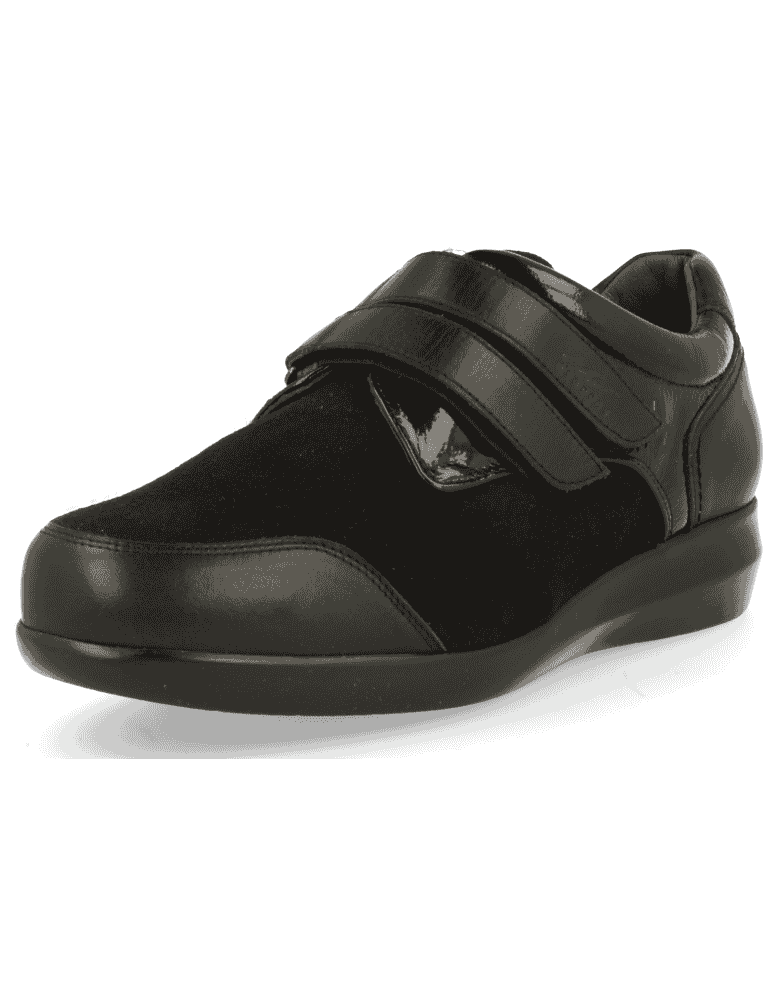 ZAPATO SEÑORA PIES DIABETICOS, GINA 01 NEGRO