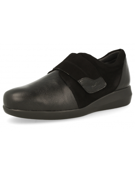 THERAPEUTIC WOMEN SHOES, LEATHER AND LYCRA , DELICATED FEET, EXTRA-LARGE WIDTH
