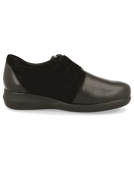 THERAPEUTIC WOMEN SHOES, LEATHER AND LYCRA , DELICATED FEET, EXTRA-LARGE WIDTH