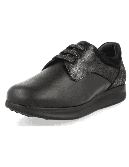 COMFORTABLE LEATHER WOMEN SHOES, DALIA 04 BLUE