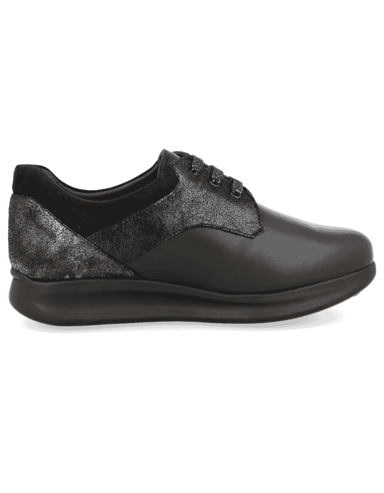 COMFORTABLE LEATHER WOMEN SHOES, DALIA 04 BLUE