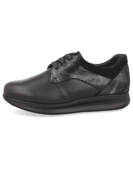 COMFORTABLE LEATHER WOMEN SHOES, DALIA 04 BLUE