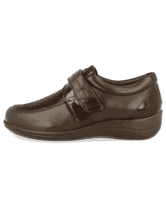 ZAPATOS CÓMODOS Y ANCHOS PARA PIES DELICADOS, ROMINA MARRÓN