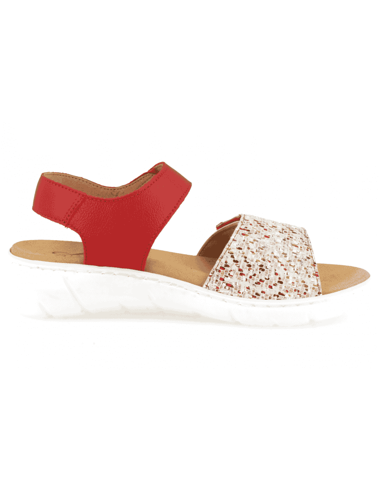 SENSITIVE FEET LADIES SANDALS, VILA 10 RED