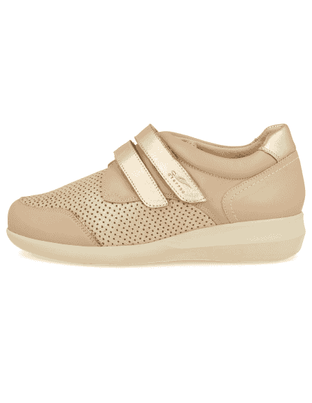 THERAPEUTIC WOMEN SHOES, LEATHER, EXTRA-LARGE WIDTH, GINA 44 CUPER