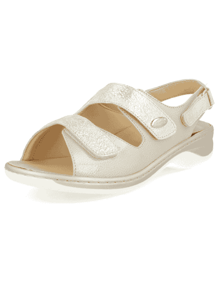 SANDALIAS PIES DELICADOS Y JUANETES, JULIA 2019 PLATA -D'Torres