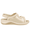 SANDALIA JULIA BEIGE D'Torres®, PARA PIES DELICADOS Y ANCHOS CON JUANETES