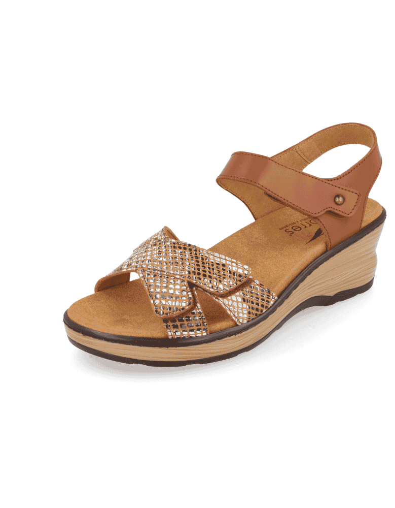 SANDALIAS CÓMODA, SOL CUERO -Sandalia plantilla anatómica extraíble, muy  cómodas y acolchadas.