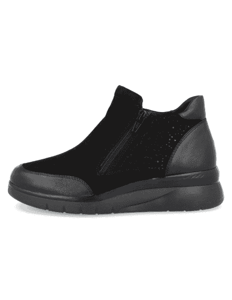 BOTÍN SEÑORA PIES DELICADOS, HORMA EXTRA ANCHA, MANILA 2023 NEGRO D’Torres