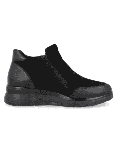 MANILA WOMEN BLACK 2023 LEATHER BOOTY, EXTRA-LARGE WIDTH 2