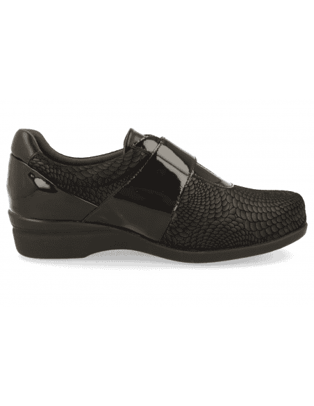 COMFORT WOMEN SHOES, ESTELA 2023 BLACK/GOLD