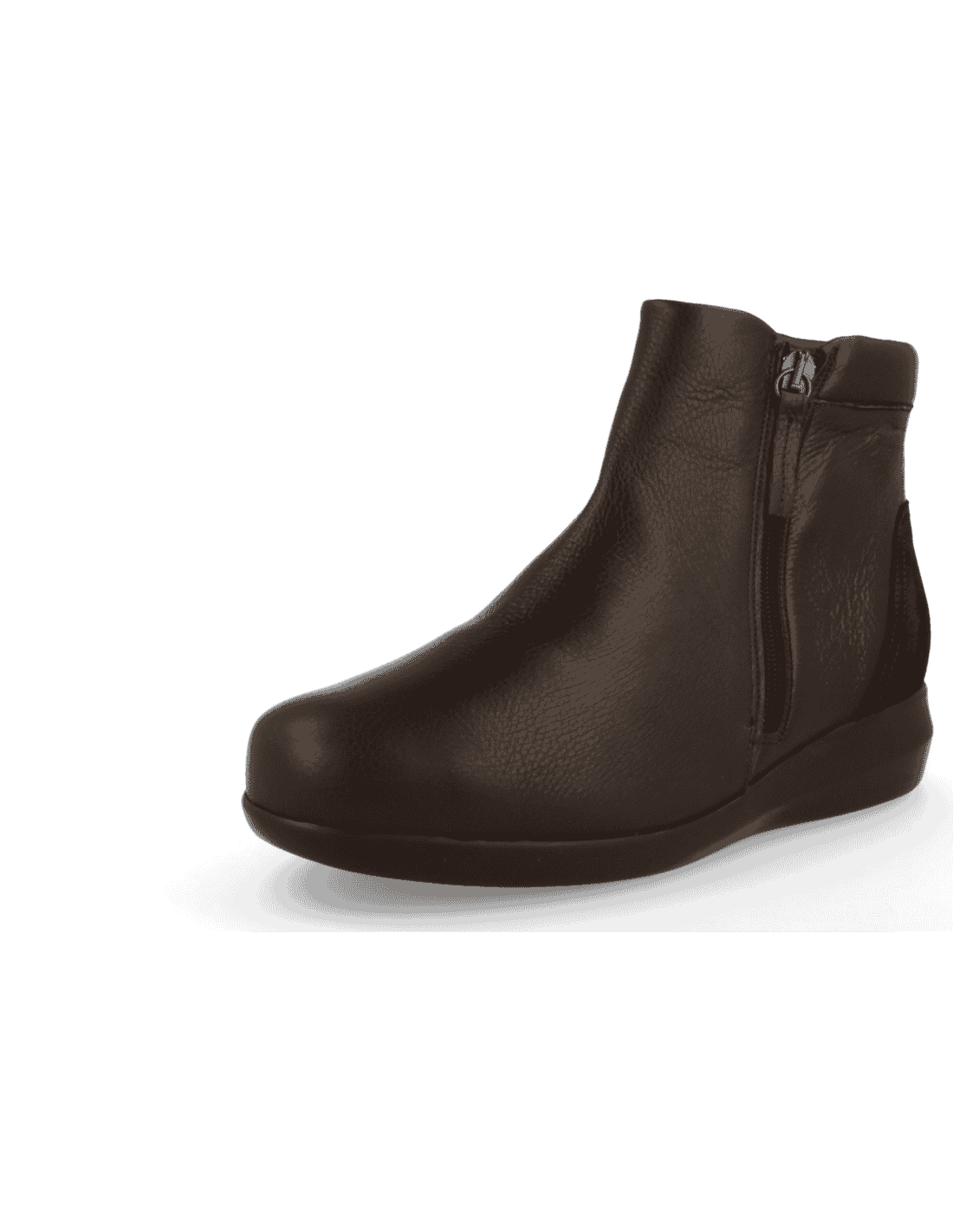 BOTIN SEÑORA PIES DELICADOS, COMBA 01 NEGRO-Piel adaptable, horma ancha