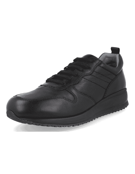 ZAPATO ORTOPÉDICO DE CABALLERO, CÓMODO DE HORMA ANCHA CABALLERO, ALBERT 2023 NEGRO